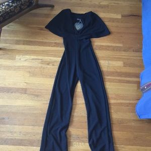 Black full-length jumpsuit